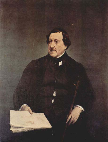 Francesco Hayez Portrait of Gioacchino Rossini Sweden oil painting art